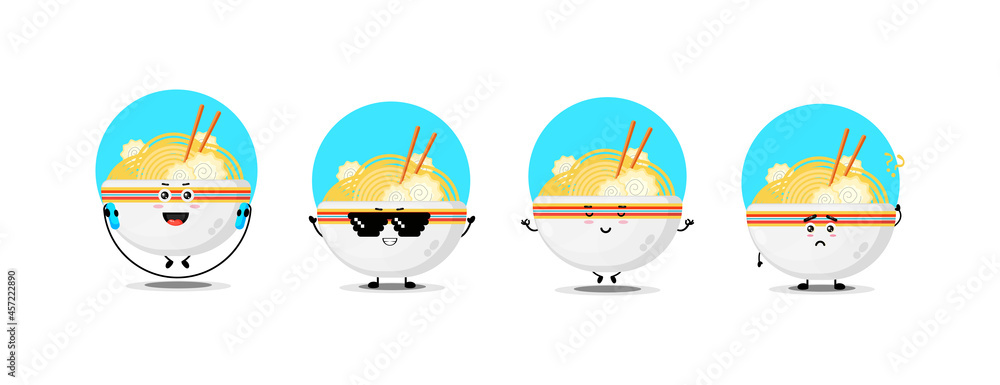 Cute ramen character collection Cute ramen character collection