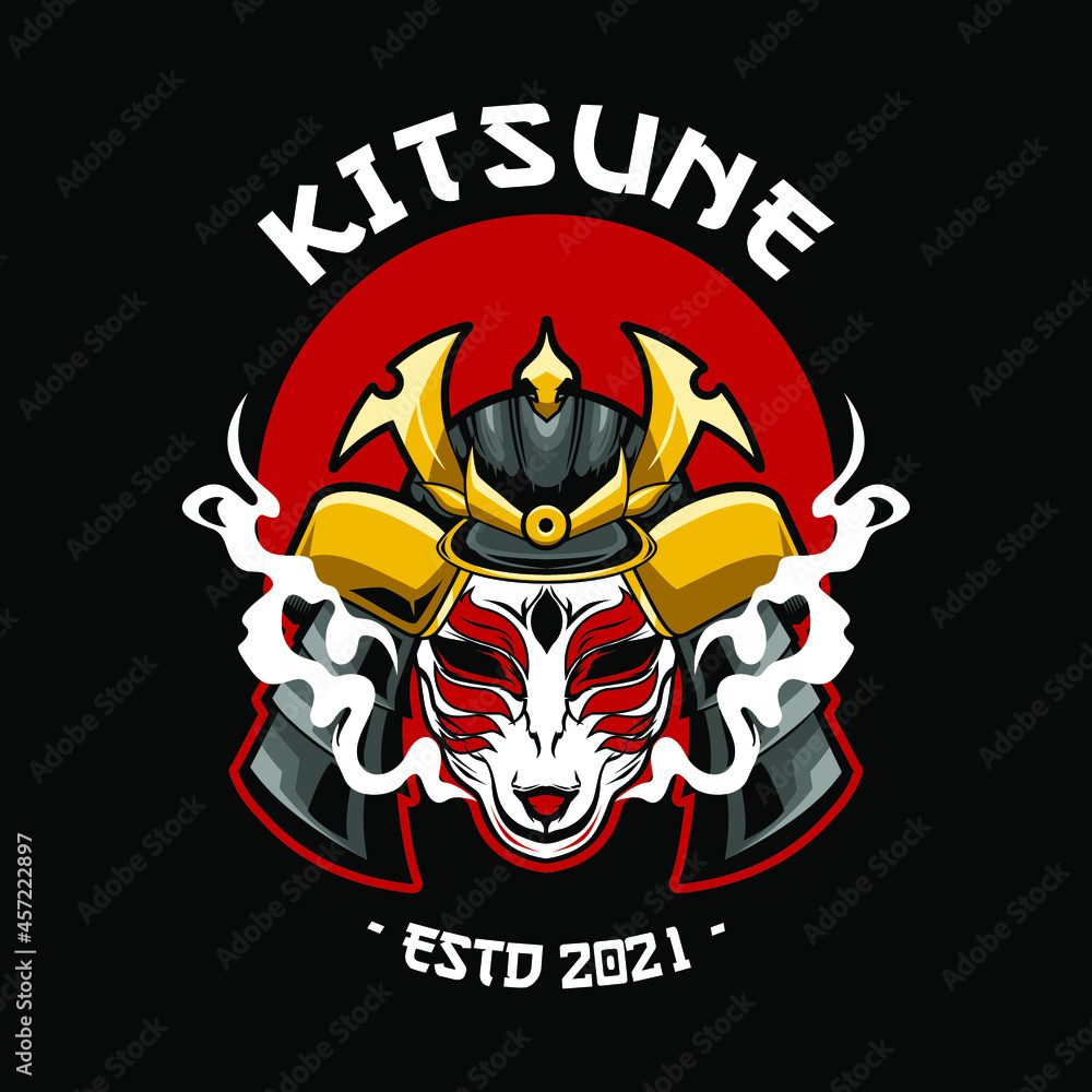 Kitsune Mask Japan Mythology Vector Kitsune Mask Japan Mythology Vector