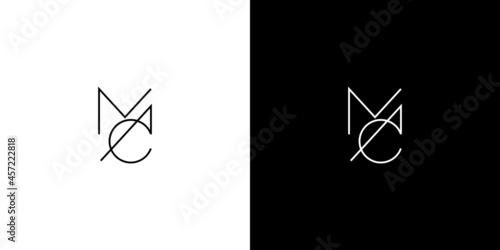 Modern and sophisticated MAC letter initials logo design photo