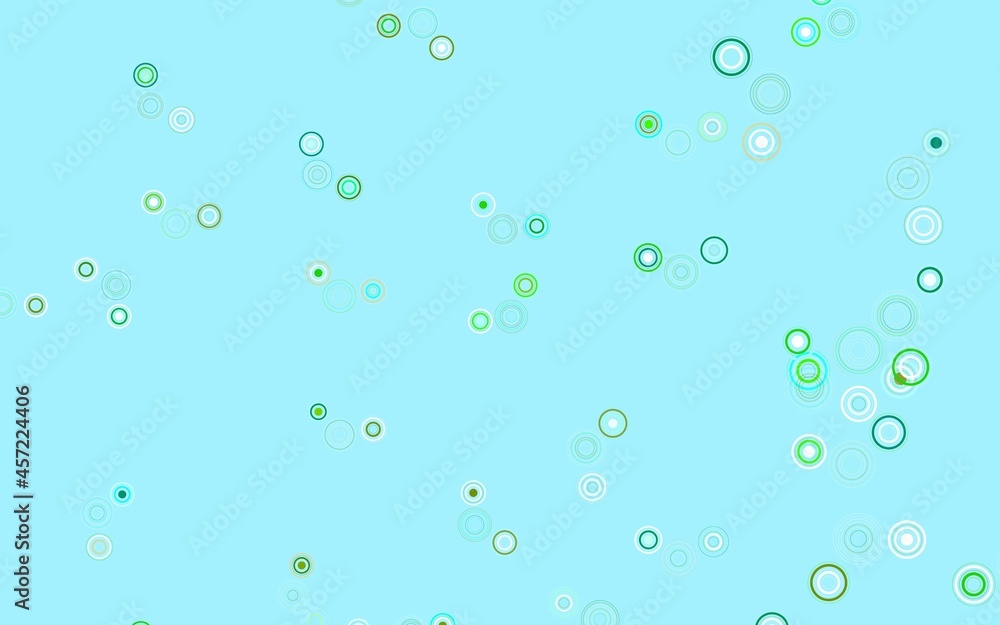 Light Blue, Green vector background with spots.