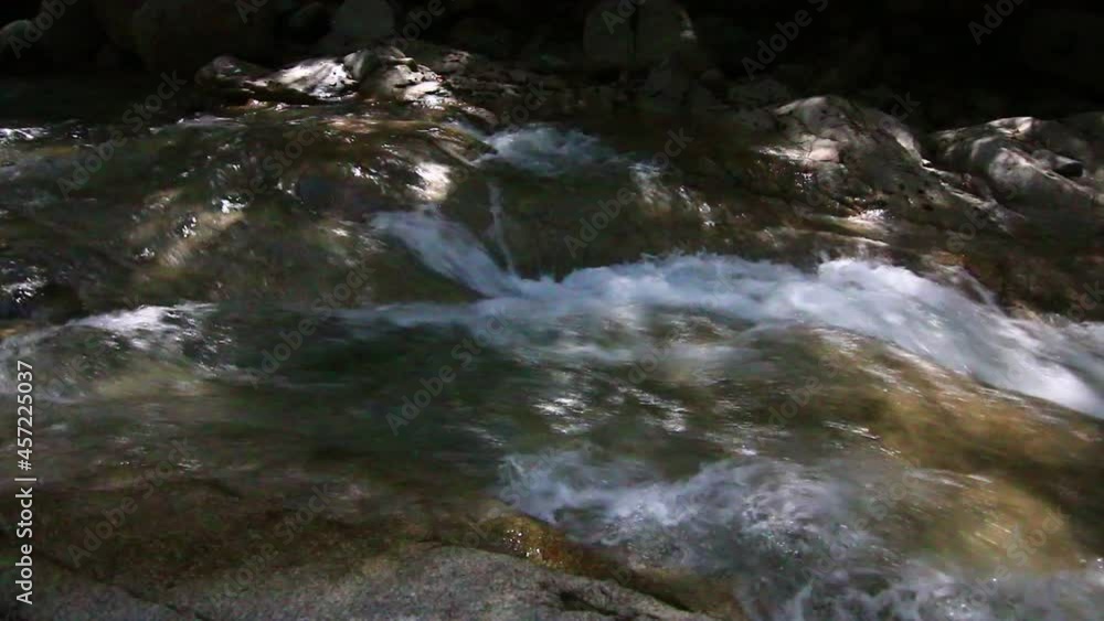 初秋の清らかな渓流の景色 初秋の清らかな渓流の景色