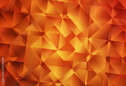 Light Red vector gradient triangles texture.