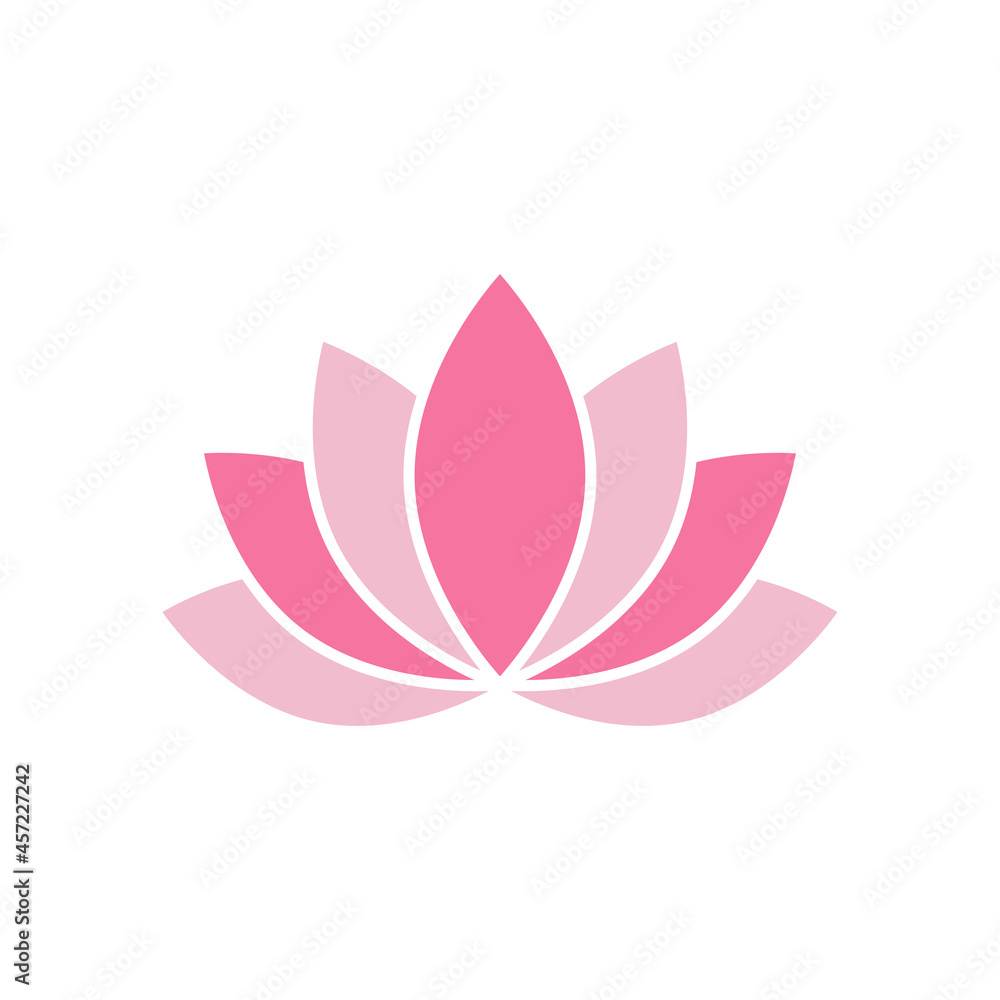Lotus icon design template illustration isolated Lotus icon design template illustration isolated