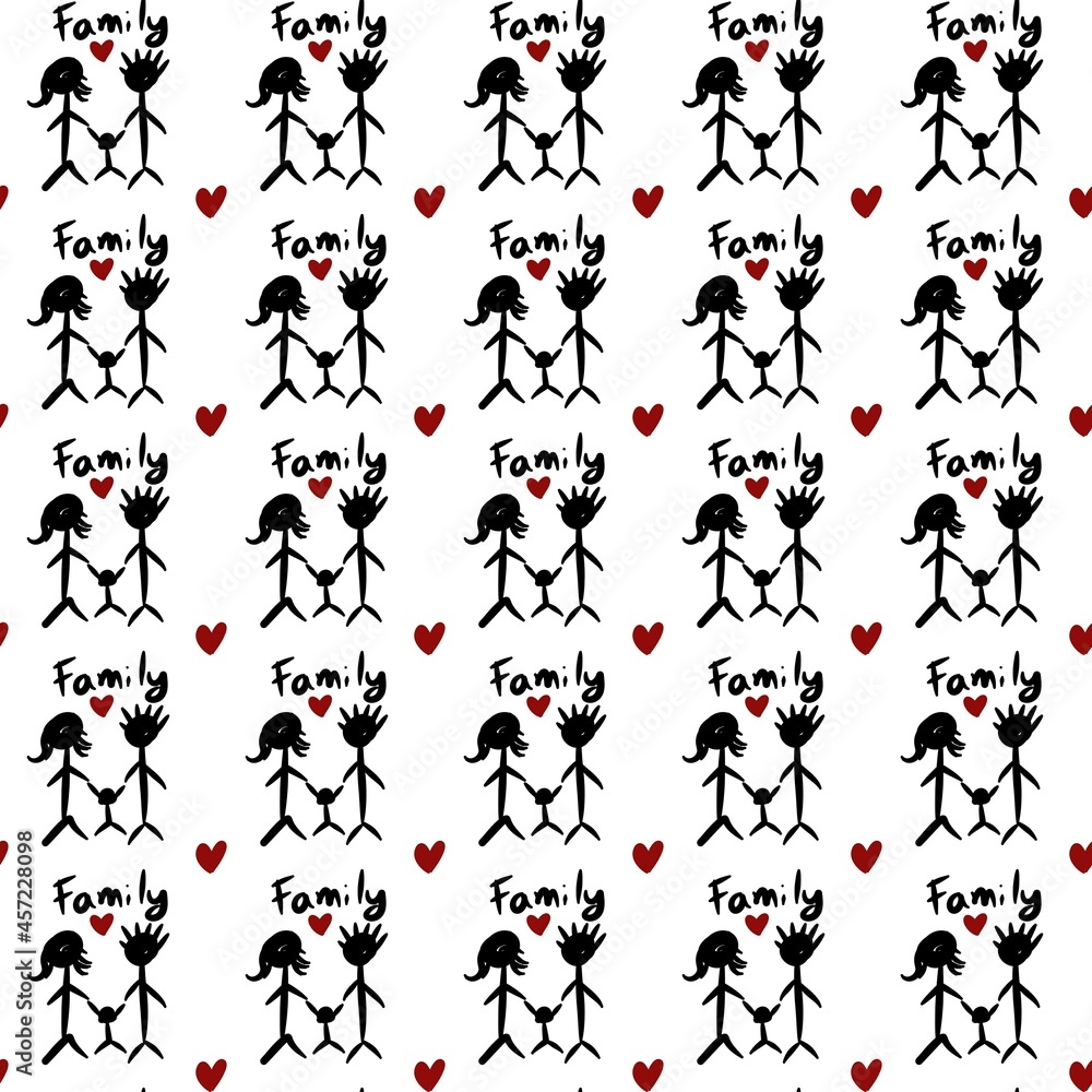 seamless pattern of cute cuople cartoon seamless pattern of cute cuople cartoon