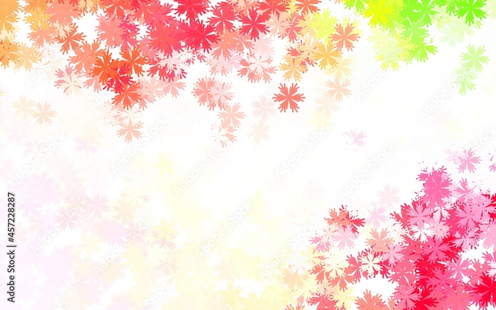 Light Pink, Yellow vector abstract design with flowers. Light Pink, Yellow vector abstract design with flowers.