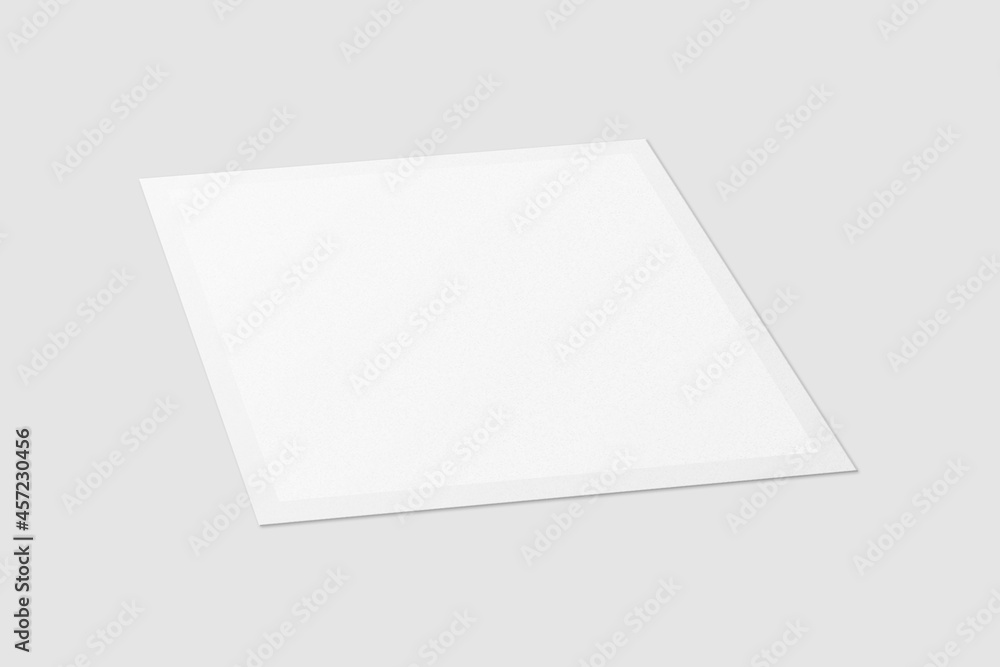 Blank Polaroid For Photo Frame Mockup. 3D Render. Blank Polaroid For Photo Frame Mockup. 3D Render.