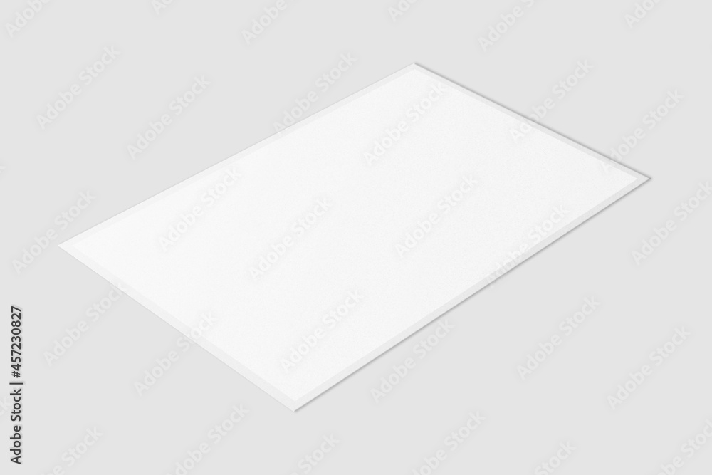 Blank Polaroid For Photo Frame Mockup. 3D Render. Blank Polaroid For Photo Frame Mockup. 3D Render.