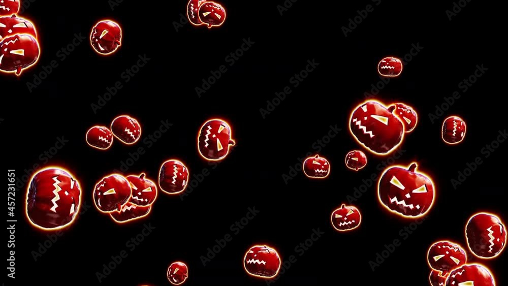Halloween pumpkin particle loop animation Halloween pumpkin particle loop animation