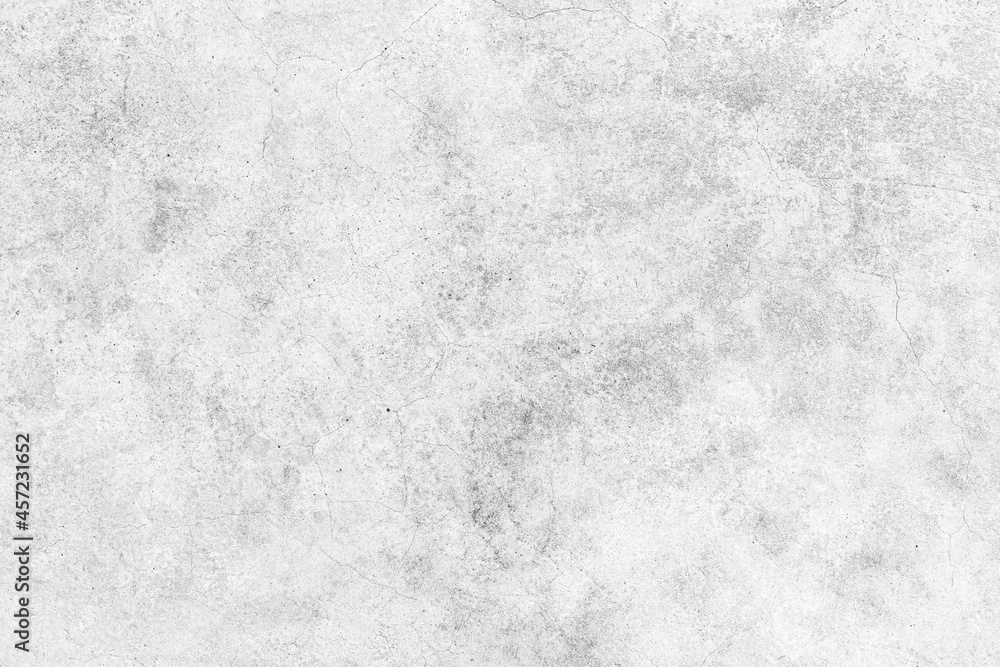 Naklejka premium White grey concrete texture, Rough cement stone wall, Surface of old and dirty outdoor building wall, Abstract nature seamless background