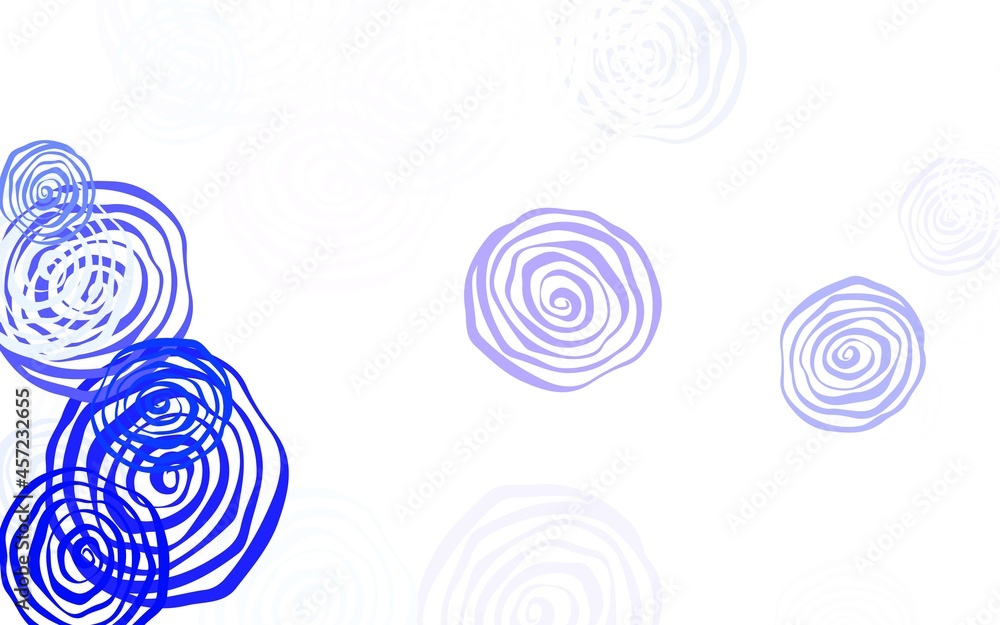 Light Blue, Green vector doodle background with roses. Light Blue, Green vector doodle background with roses.