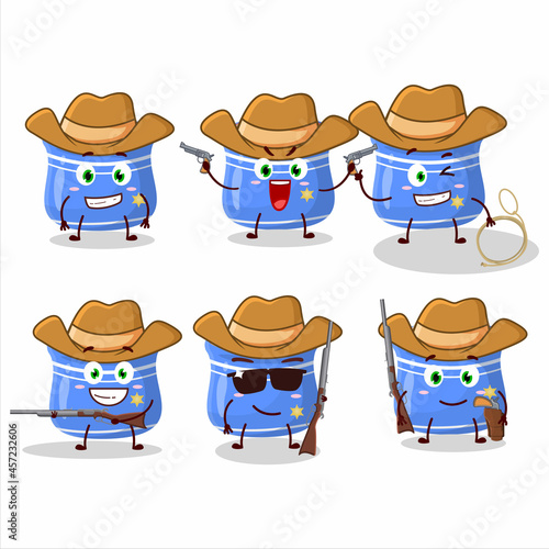 Cool cowboy sesame seeds cartoon character with a cute hat