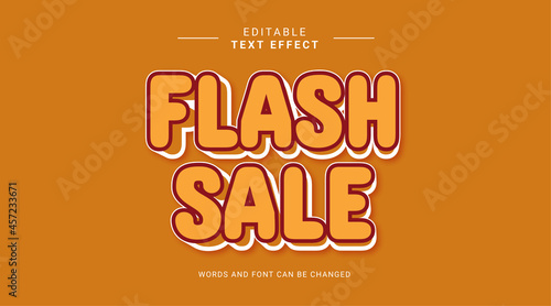 Editable text effect bold modern style. Sale deal special nice subscribe.