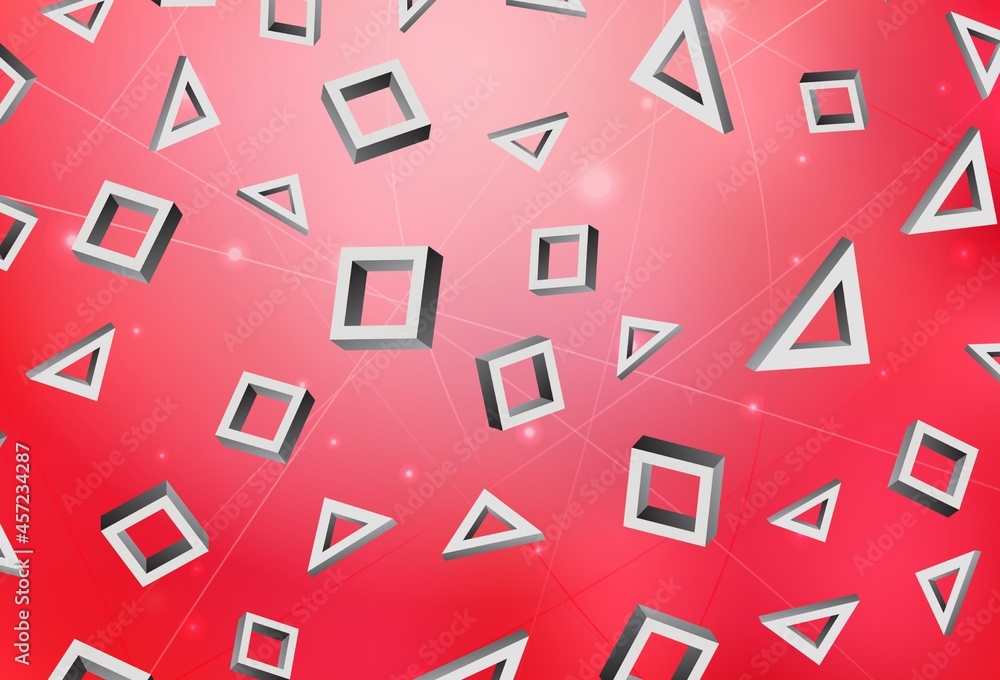 Light Red vector texture in rectangular style. Light Red vector texture in rectangular style.