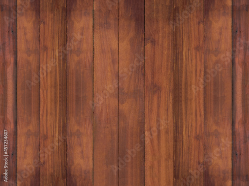 wood texture background rustic planks. Real wood floor. Vertically arranged. Wood texture Dark brown beautiful. Natural wood planks for building, home decoration, website cover design, ban