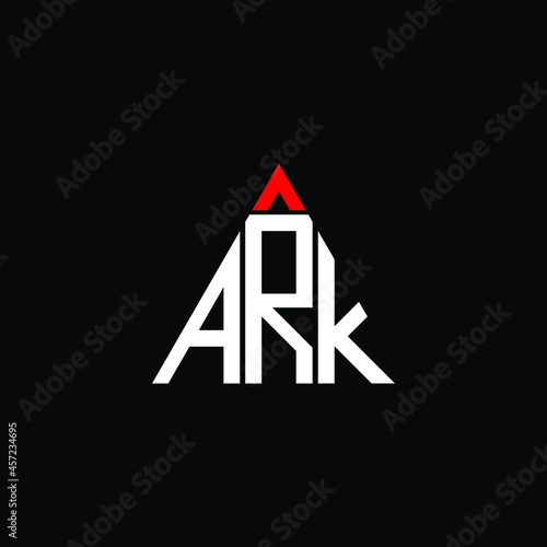 ARK letter logo creative design. ARK unique design
