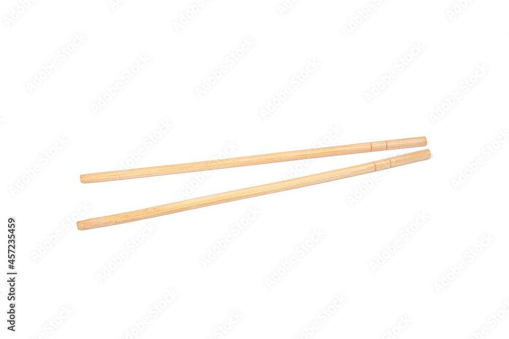 Bamboo chopsticks isolated on white background. Bamboo chopsticks isolated on white background.