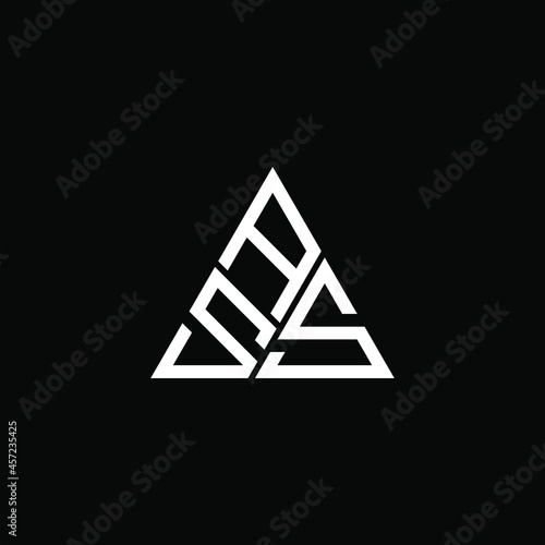 ASS letter logo creative design. ASS unique design
