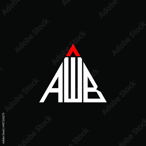 AWB letter logo creative design. AWB unique design
 photo