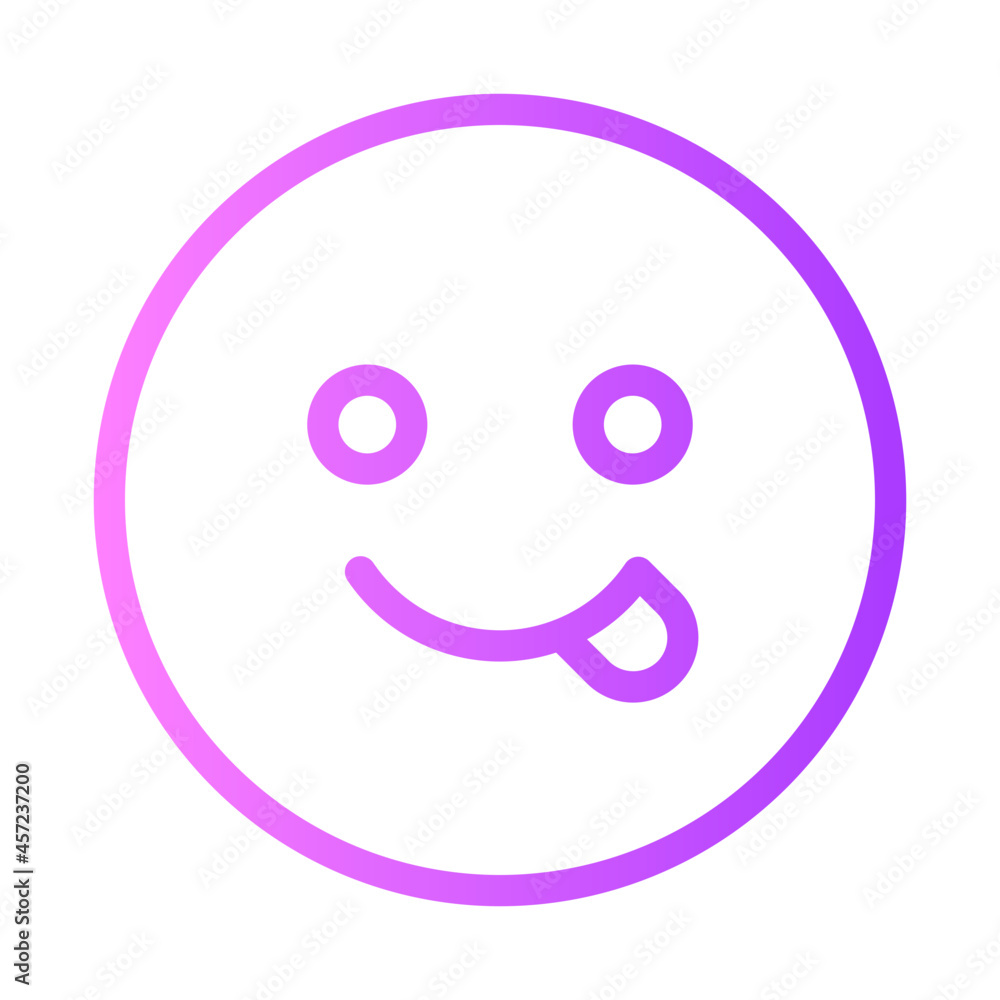 Fototapeta premium wink gradient icon