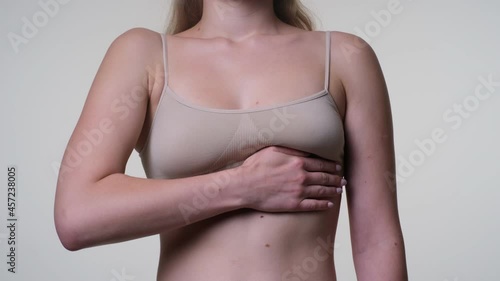 Caucasian woman suffering from heart ache