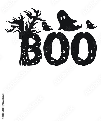 boo Halloween t-shirt design.