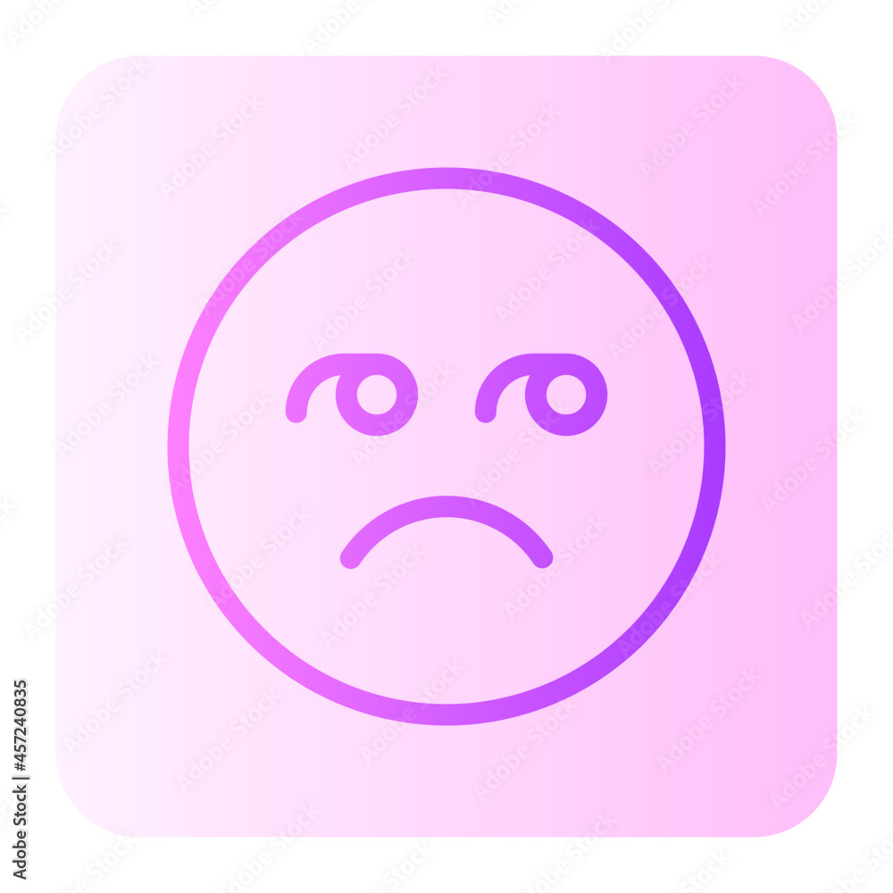 unhappy gradient icon unhappy gradient icon