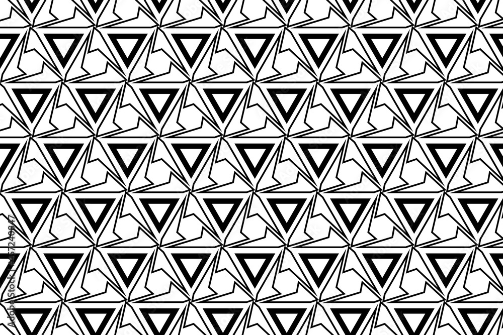 Geometric pattern for multiple usage. Repeating geometric tiles with linear triangles. Vector illustration Geometric pattern for multiple usage. Repeating geometric tiles with linear triangles. Vector illustration