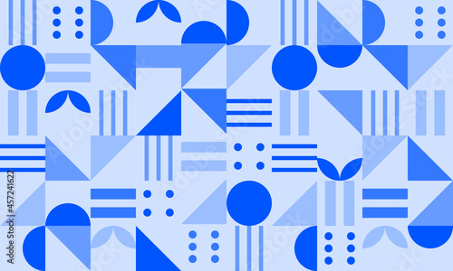 abstract blue geometric pattern background