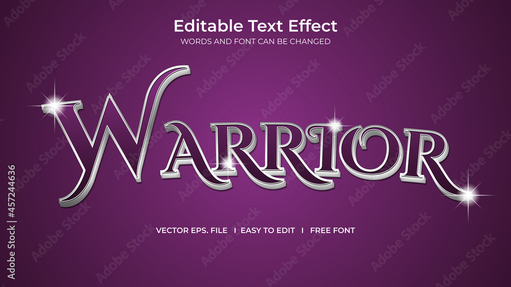 Warrior text effect