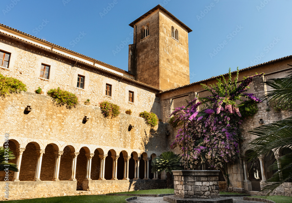 Sermoneta , Italy , cloister of  Valvisciolo Abbey