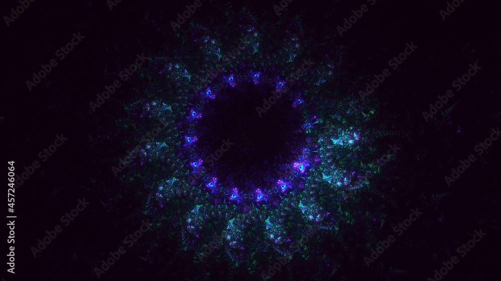3D rendering abstract mandala fractal background 3D rendering abstract mandala fractal background