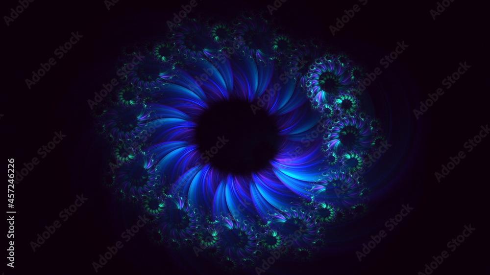 3D rendering abstract round light background 3D rendering abstract round light background
