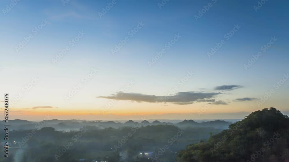 custom made wallpaper toronto digitalSunset Over Chocolate Mountains, Bohol, Philippines