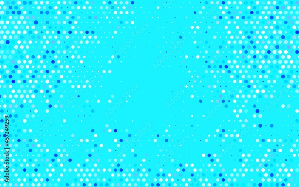 Light BLUE vector Illustration with set of shining colorful abstract circles.