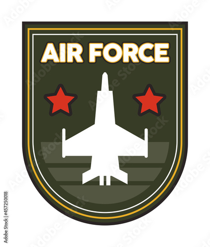airforce shield with airplane