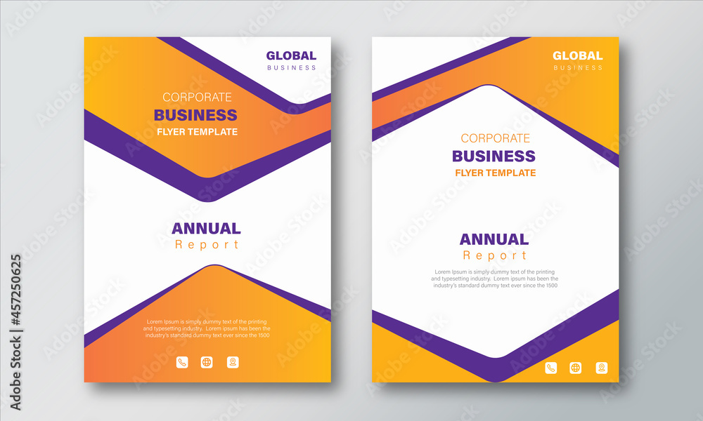 Annual Report Layout Design Template. Corporate Business flyer Background,  Catalog, Cover, Booklet, Brochure, Magazine, Poster, Corporate Presentation, Portfolio, Banner, Web, Design Concept Idea.