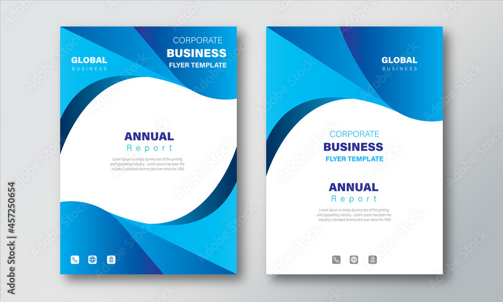 Annual Report Layout Design Template. Corporate Business flyer Background,  Catalog, Cover, Booklet, Brochure, Magazine, Poster, Corporate Presentation, Portfolio, Banner, Web, Design Concept Idea.