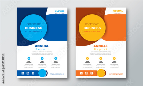 Annual Report Layout Design Template. Corporate Business flyer Background, Catalog, Cover, Booklet, Brochure, Magazine, Poster, Corporate Presentation, Portfolio, Banner, Web, Design Concept Idea.