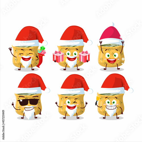 Santa Claus emoticons with rosemary cartoon character