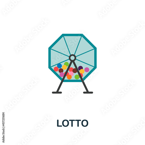 Lotto icon. Flat sign element from table games collection. Creative Lotto icon for web design, templates, infographics and more