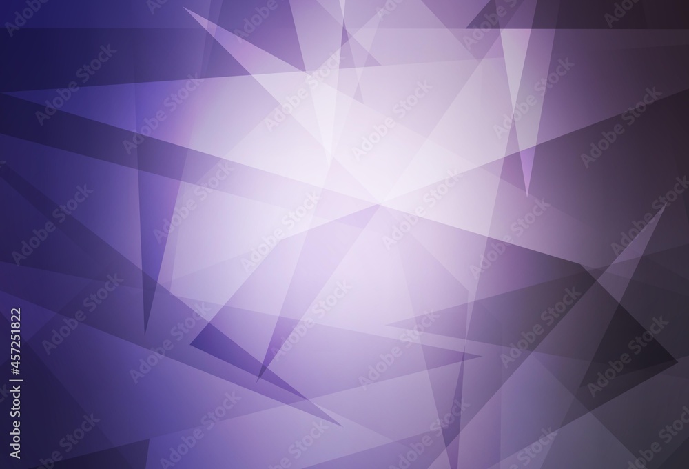 Fototapeta premium Light Purple vector template with crystals, triangles.