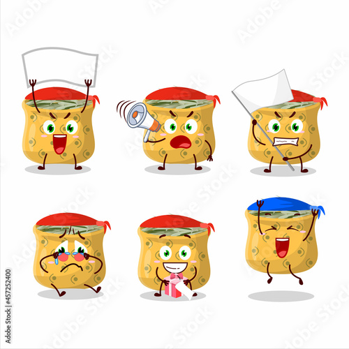 Mascot design style of osemary character as an attractive supporter