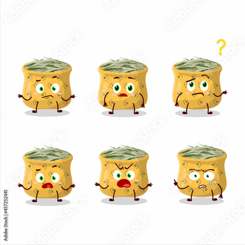 Cartoon character of osemary with what expression