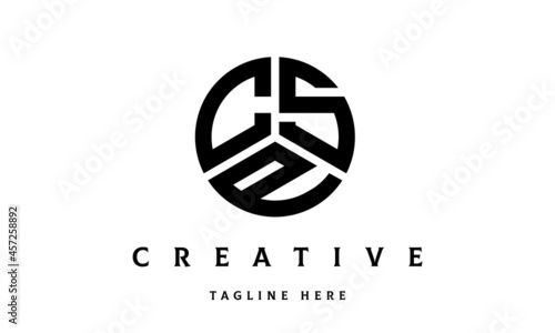 CSP creative circle three letter logo