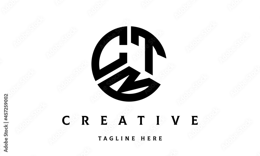 Obraz premium CTB creative circle three letter logo