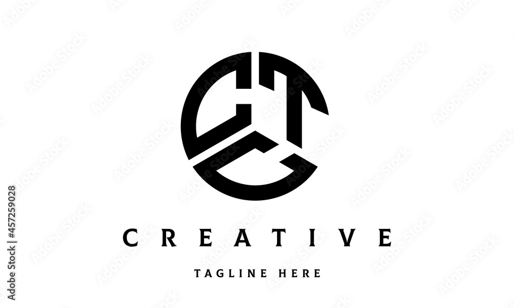 CTC creative circle three letter logo CTC creative circle three letter logo