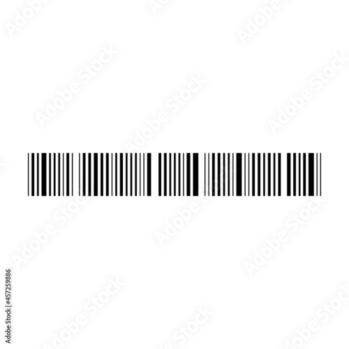Bar code vector cartoon icon. Vector illustration barcode on white background. Isolated cartoon illustration icon of label bar code .