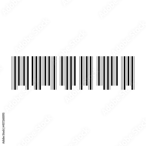 Bar code vector cartoon icon. Vector illustration barcode on white background. Isolated cartoon illustration icon of label bar code .