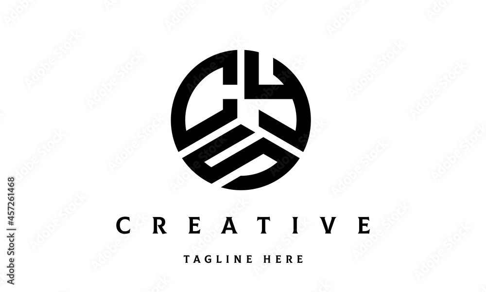 CYS creative circle three letter logo CYS creative circle three letter logo