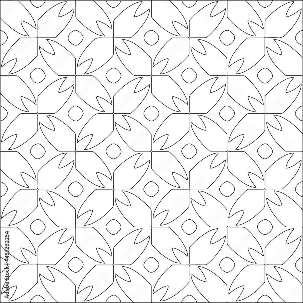 Vector pattern with symmetrical elements . Repeating geometric tiles from striped elements. black patterns. Vector pattern with symmetrical elements . Repeating geometric tiles from striped elements. black patterns.